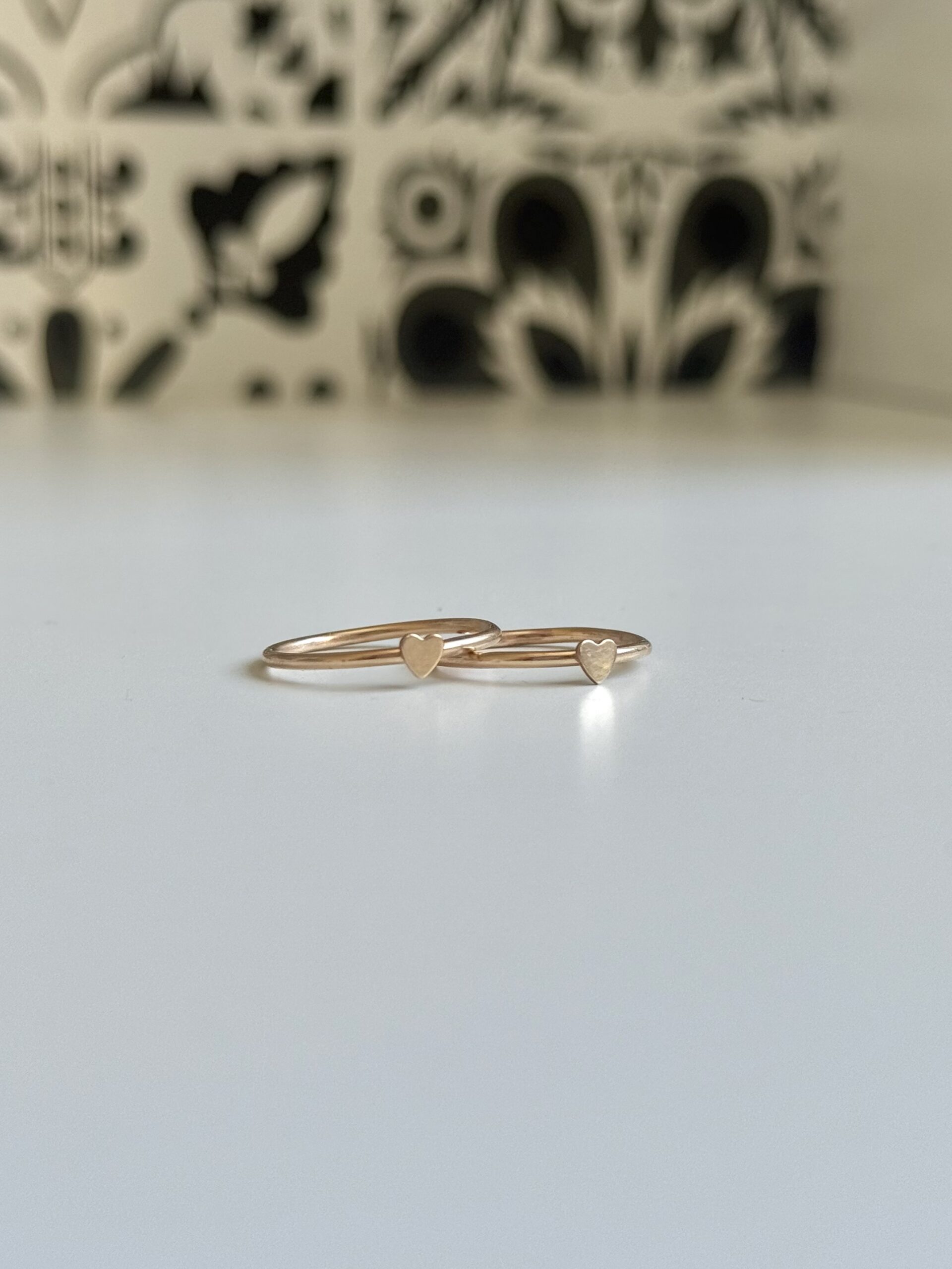 Bague Anneau Gold Filled Coeur – Image 7