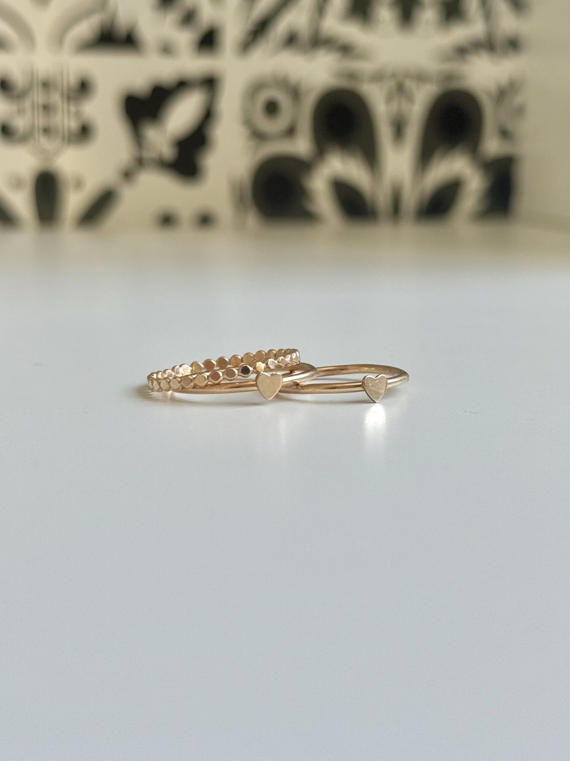 Bague Anneau Gold Filled Coeur – Image 6